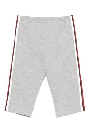 pantalone in cotone grigio GUCCI KIDS | 825186XJHAQ1183
